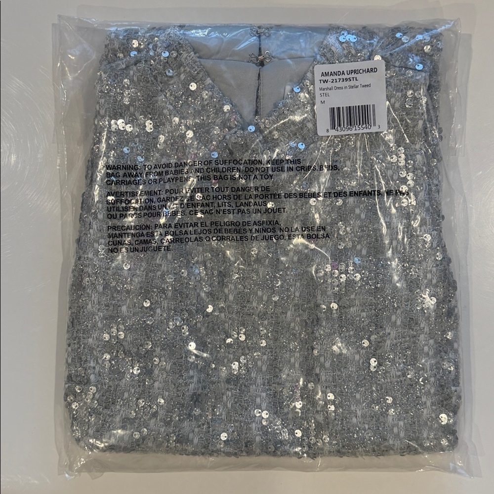 NWT Amanda Uprichard  Marshall Mini Dress in Stellar Medium Revolve - Picture 14 of 15